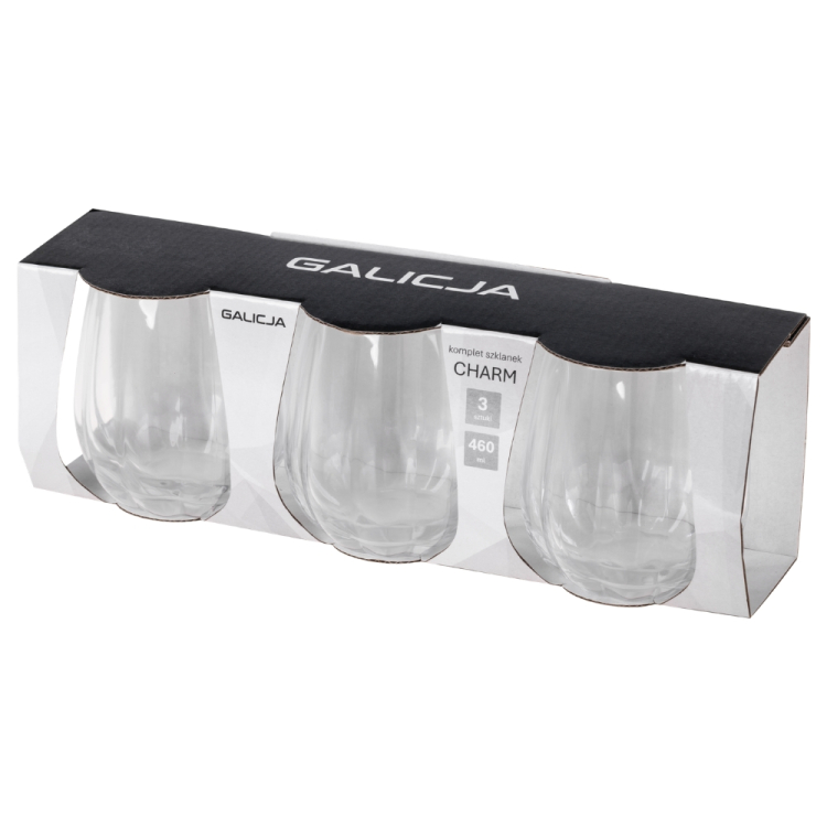 Komplet szklanek CHARM 460ml 3 sztuki